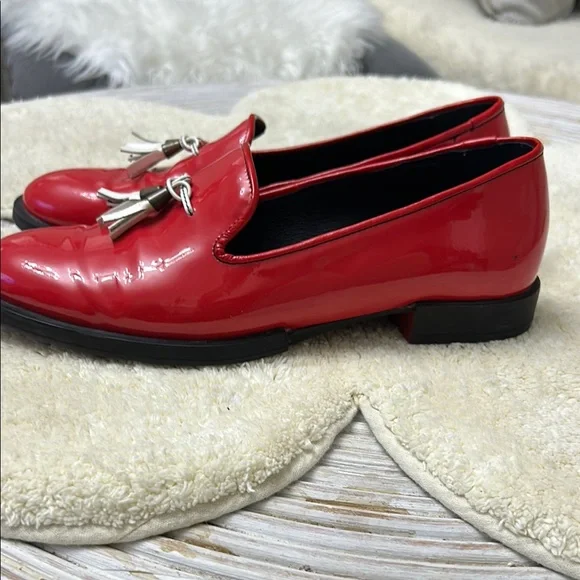 GEROTTI Red Italian Loafers, Tassels, Slip-ons, Size 9 (EU 40) - Picture 2 of 9